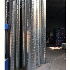 青岛威尔森销售北京钢结构白铁风管螺旋风管厂家