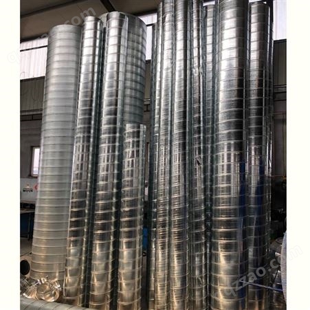 青岛威尔森低价处理西藏铁皮螺旋风管加工螺旋风管厂家