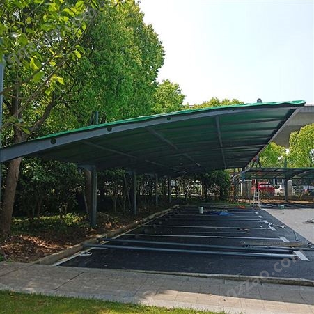 设计安装膜结构车篷 停车场停车棚 景观停车蓬 大型膜结构雨棚