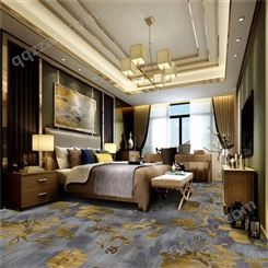 快捷酒店客房印花地毯直销-昆明紫禾地毯供应