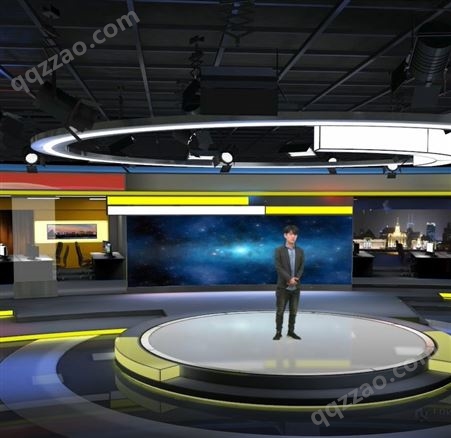 虚拟演播室 500套真三维可编辑系统场景 灯光设备方案