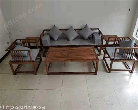 佛山 新中式沙发图片 南美胡桃木家具价格 大量供应
