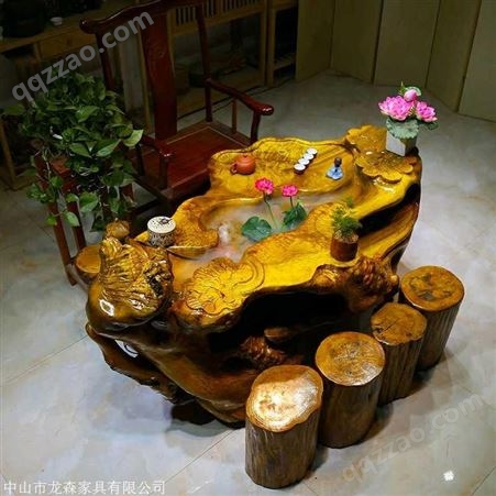 亳州 楠木茶桌 树根雕茶桌价格 现货供应