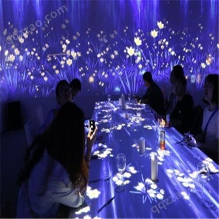 全息5d光影宴会厅投影仪 3D互动投影餐厅厂家康查驰