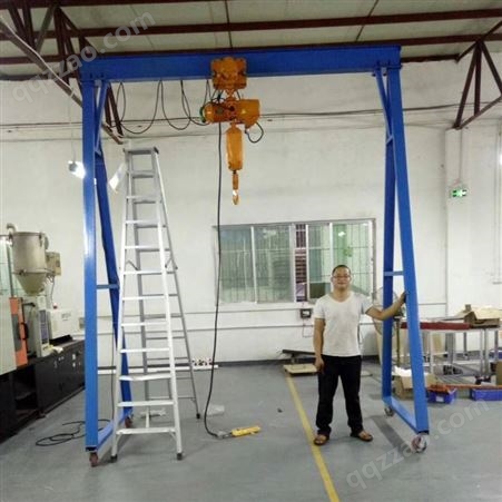 厂家供应小型起重机深圳简易龙门架配件1-5吨移动龙门架龙门吊