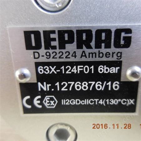 DEPRAG 63X-124F01，0.27HP,80RPM,10 SCFM,634 电机