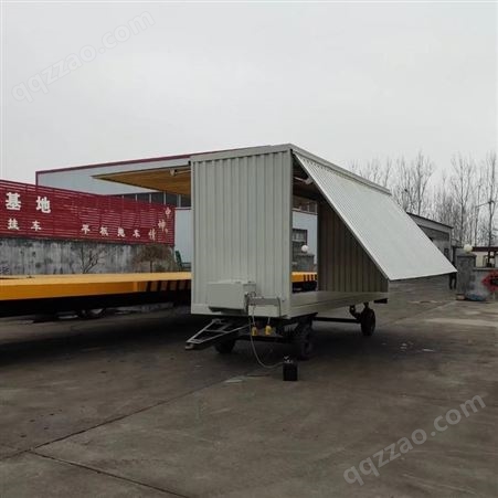 2吨平板拖车飞翼箱式拖车  平板运输车 可根要求定制
