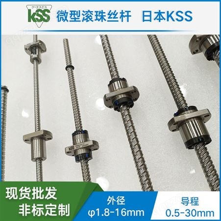 KSS微小型精密滚珠丝杆 SG0610滚珠丝杆中国总代理   微型步进丝杆减速电机