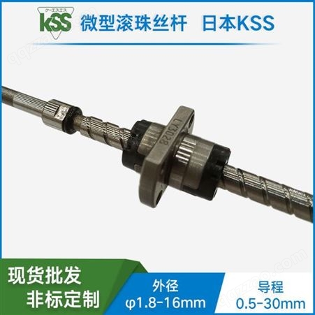 日本KSS 滚珠丝杆 微型丝杠 小轴径大导程 线性模组 SG1004 现货 可定制加工 精密滚珠丝杆