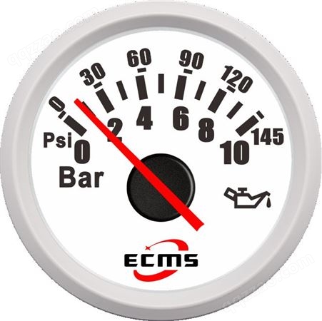 仪创 ECMS 801-00023 指针油压表 0-10bar 黑色表盘