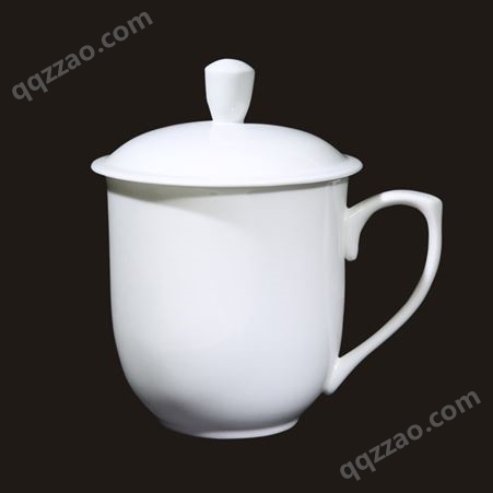 齐全景德镇陶瓷茶杯厂家 家用骨瓷大容量老板杯 杯身可定制文字图案