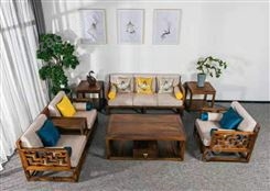 南美黑胡桃木 全实木和韵沙发 现代简约新中式实木