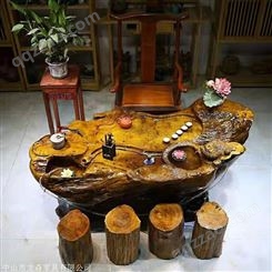 贺州 金丝楠木产地 根雕茶桌制作价格 启航木业