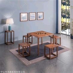 中山 新中式白蜡木价格 茶桌椅组合 新中式茶桌椅