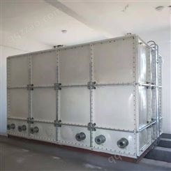 亚太方形玻璃钢水箱 SMC模压生活水箱 组合式消防水箱厂家