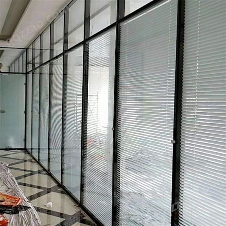 济宁玻璃隔断 84款办公百叶隔断铝型材厂家批发销售