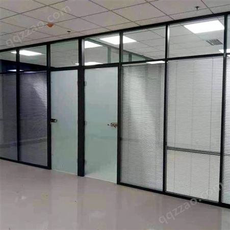 青岛玻璃隔断材料铝型材百叶厂家批发销售至本锦恒
