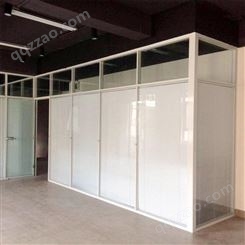 城阳工厂玻璃隔断墙办公区可透明可磨砂 至本锦恒