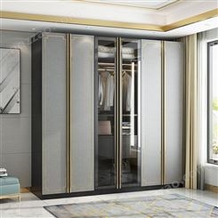 铝唯全铝衣柜 铝合金推拉门卧室衣柜 整体衣柜定制 全铝家居定制