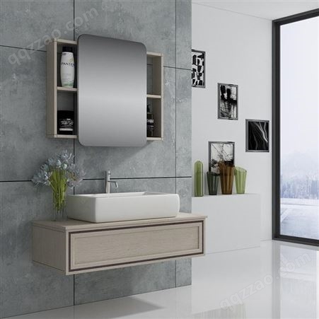 铝唯铝合金浴室柜 卫生间洗手盆柜卫浴组合柜 防潮防水定制