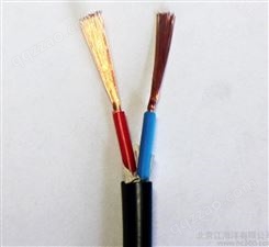北京国标护套线 rvv2x1.0 直销  无氧铜电源线  