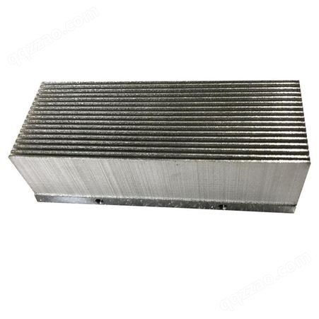 来图定制铝型材密齿散热器 逆变器一体式散热器厂家