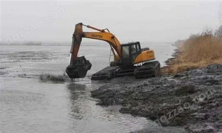 水陆两用挖机出租 克拉玛依水上挖机出租供应