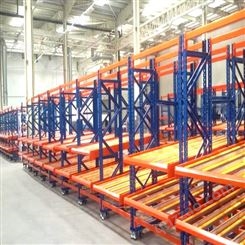 重庆厂家车间滑动置物架 流利式货架 流利条滚轮 运输中量型仓库货架