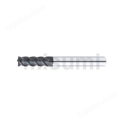  米思米 XAL涂层硬质合金多功能平头型立铣刀 4刃/45度螺旋角/刃长2.5D型 MRC-HEM4SR3