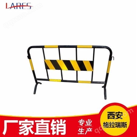 厂家现货直销不锈钢移动式铁马护栏 活动临时隔离栏 黑黄色铁马护栏