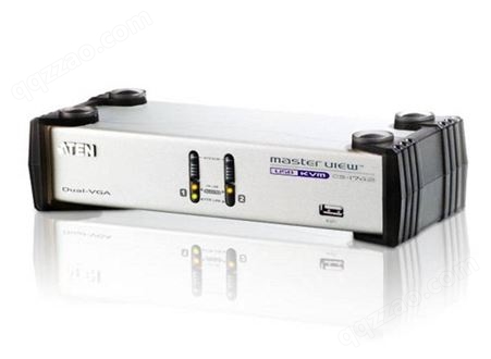 ATEN宏正 CS1742 2端口USB VGA双屏幕KVMP™多电脑切换器