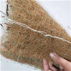 自贡护坡绿化椰纤毯 河堤植物纤维毯 椰丝草毯