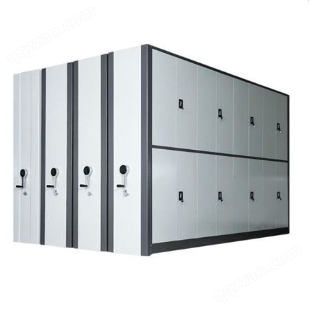 柜都金属钢制移动密集柜文件柜可定制手摇式轨道密集架灰白色档案柜