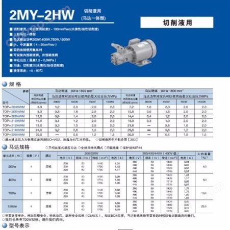 日本NOP油泵配电机-型号-TOP-2MY200-208HWMVB  品质保障 欢迎致电