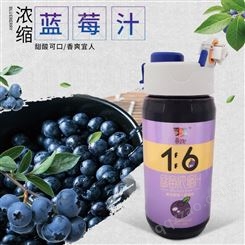 莓文化蓝莓果汁饮料660g装 批发蓝莓浓缩汁冲调饮品蓝莓汁
