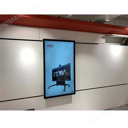 智搏佳JH215WA智能滑轨屏 电动跟随人移动手推触摸屏显示器展厅展馆设备