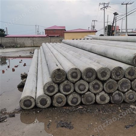 石家庄电线杆制造商 预应力水泥线杆 耐风化电线杆销售