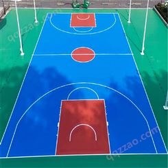 安顺硅PU专业运动场 体育馆篮球网球排球羽毛球场地胶地板地垫