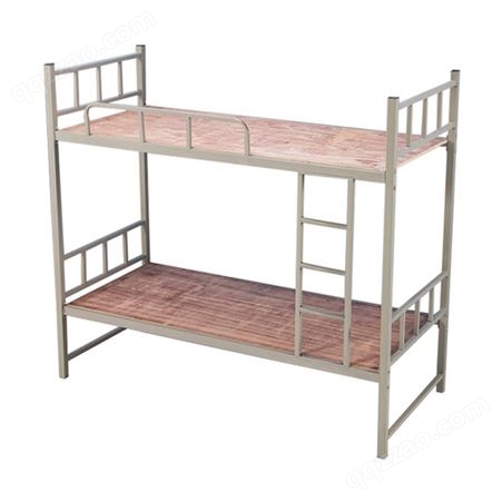 厂家供应铁艺双层床 钢制上下床 员工宿舍床定制