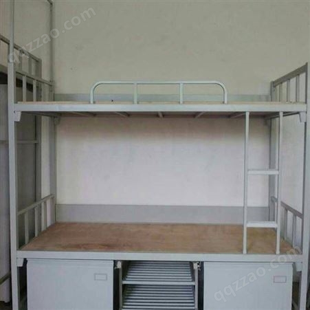 钢制双层床厂家 钢双层床价格 加厚全钢双层床优美生产