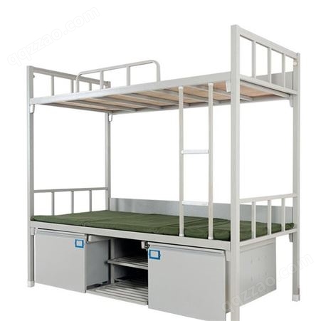 厂家批发宿舍上下床 钢制高低双层床 员工钢制双层床生产