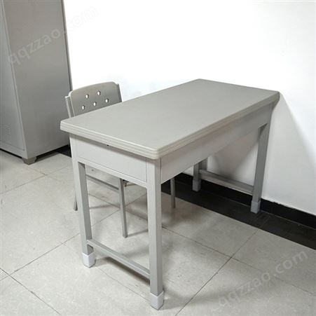 灰白色办公桌 制式宿舍学习桌 制式阅览桌