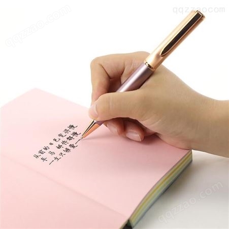 得印(befon) 金属笔杆中性笔签字笔 黑色0.5mm头 学生商务具 可换芯办公签字笔水